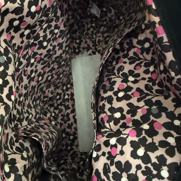 Vera Bradley Original Black Microfiber Quilted Tote Bag - Picture 6 of 7